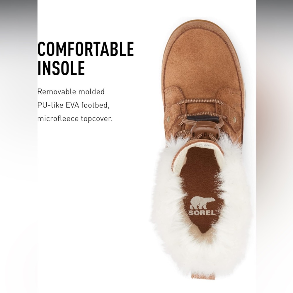 Brand New Sorel Brown Suede and Fleece Winter Boots - Picture 13 of 13